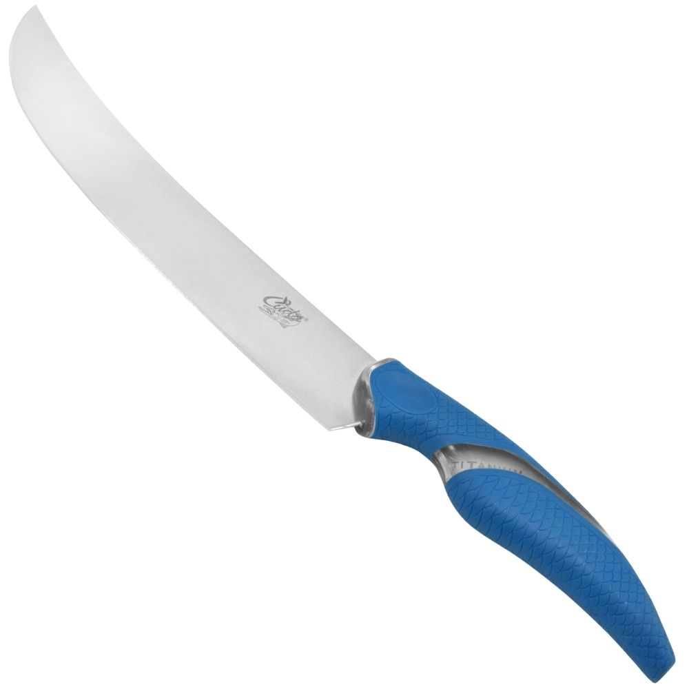 CUDA Fishing 10" Titanium Nitride Bonded Curved Blade KNIFE - Image 2