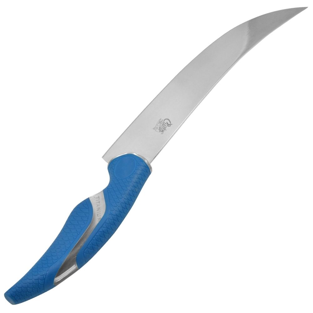 CUDA Fishing 10" Titanium Nitride Bonded Curved Blade KNIFE - Image 3