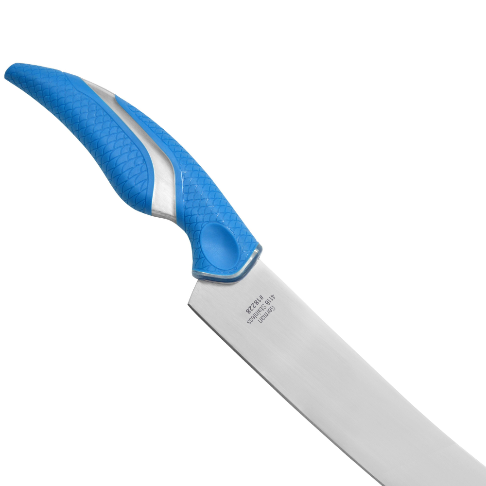 CUDA Fishing 10" Titanium Nitride Bonded Curved Blade KNIFE - Image 5