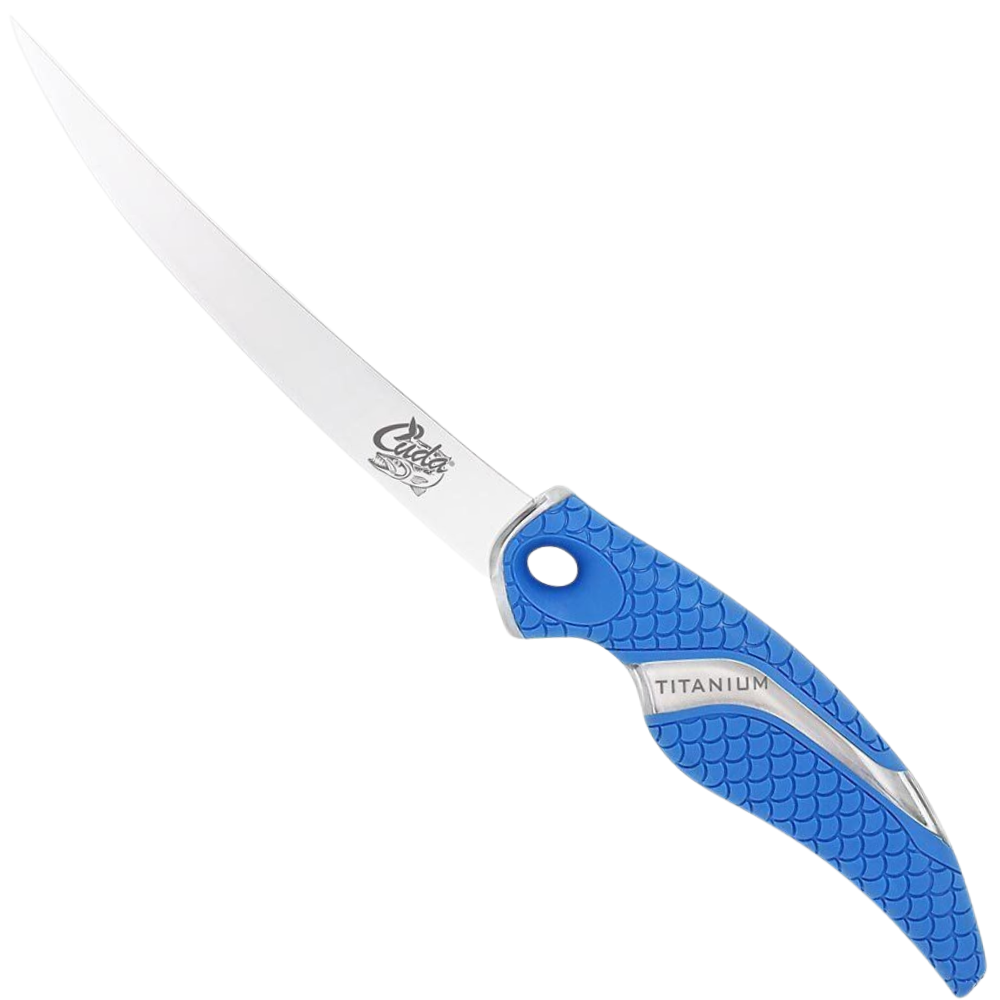 Cuda Fishing 6" Titanium Nitride Bonded Curved Boning KNIFE - Image 2
