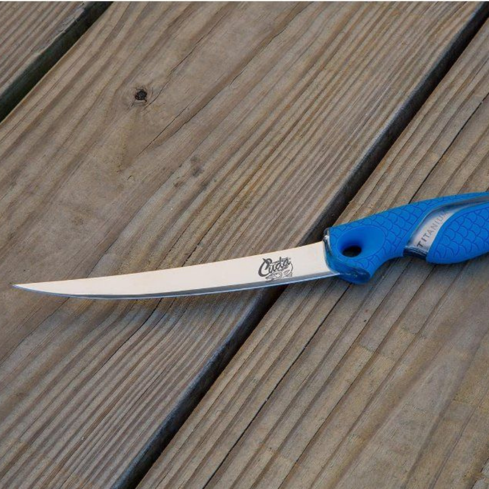 Cuda Fishing 6" Titanium Nitride Bonded Curved Boning KNIFE - Image 5