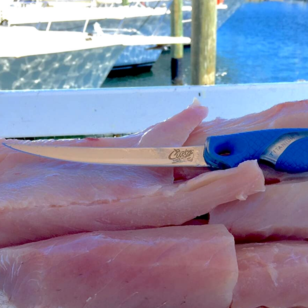 CUDA Fishing 6" Titanium Nitride Bonded Flex Fillet KNIFE - Image 5