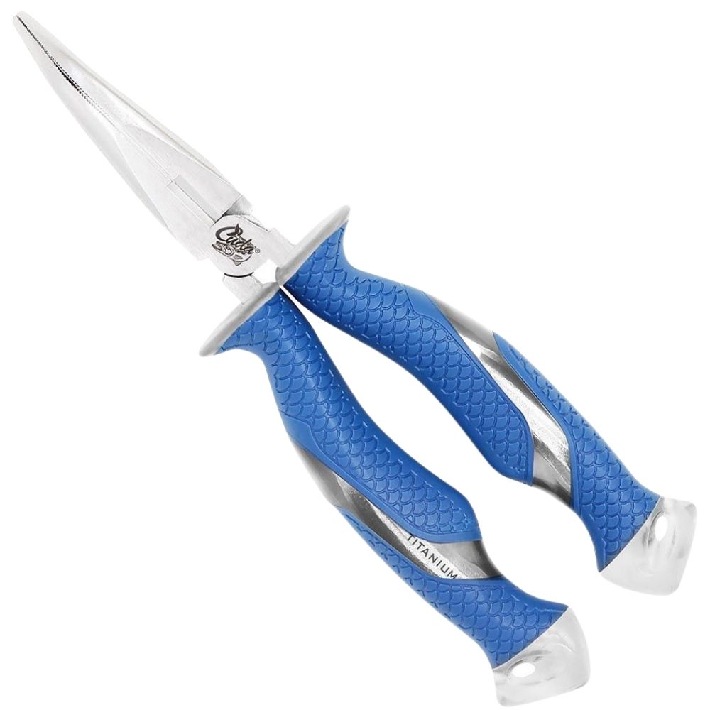 CUDA 8.5" Titanium Bonded Bent Needle Nose PLIERS - Image 2
