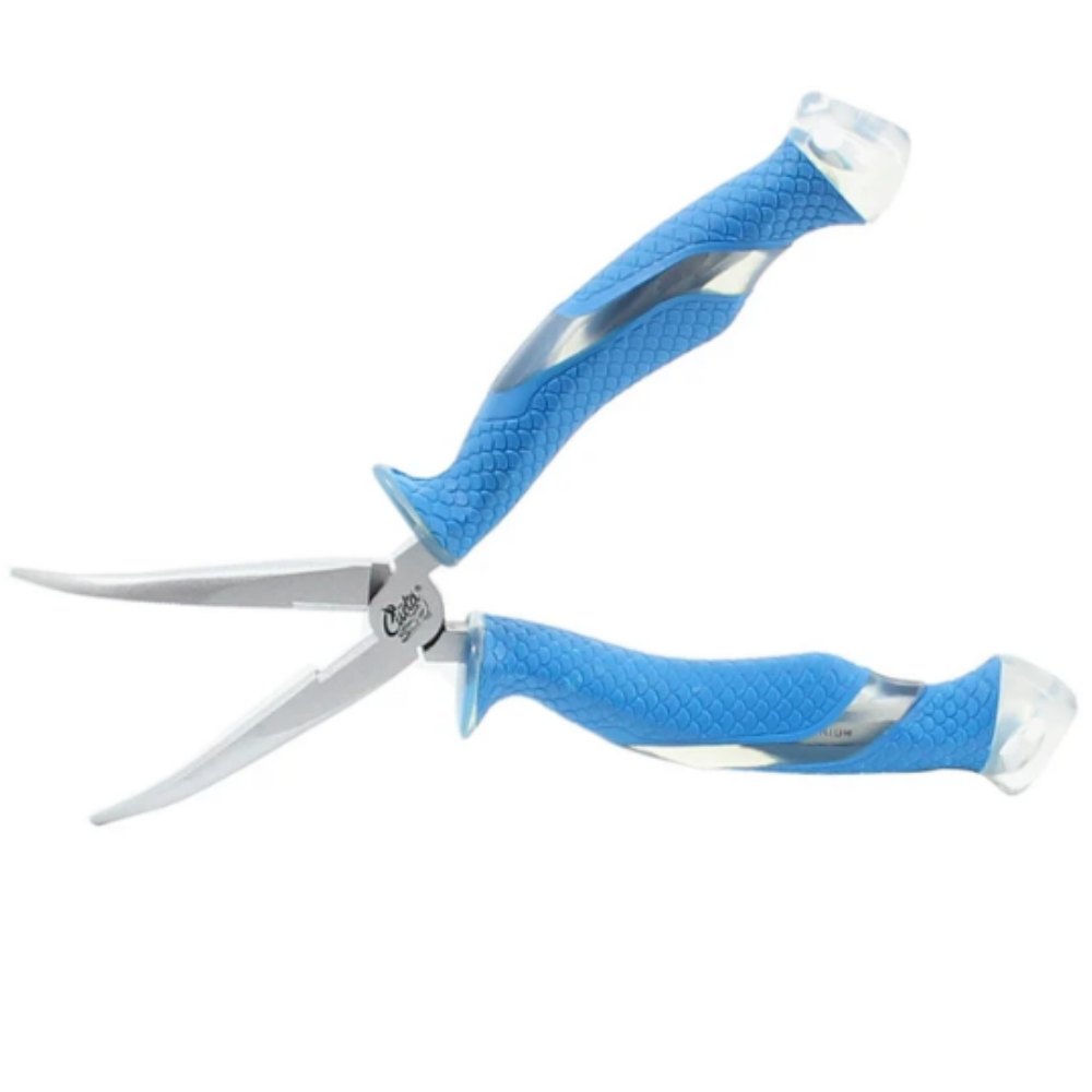 CUDA 8.5" Titanium Bonded Bent Needle Nose PLIERS - Image 3