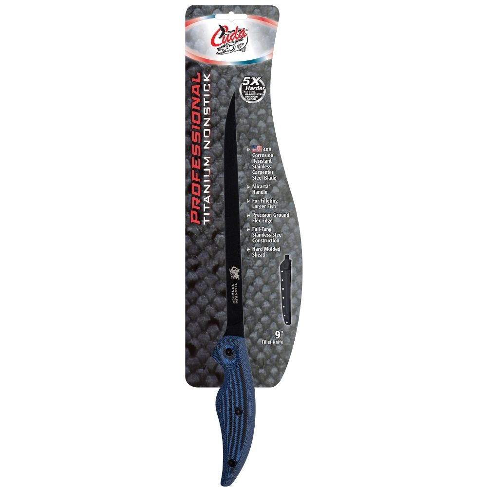 CUDA Professional Titanium Non-Stick Fillet KNIFE 9" - Image 6