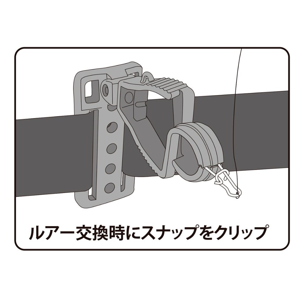 DAIICHISEIKO Fishing Carrying Accessorie MULTI CLIPPER Black - Image 5