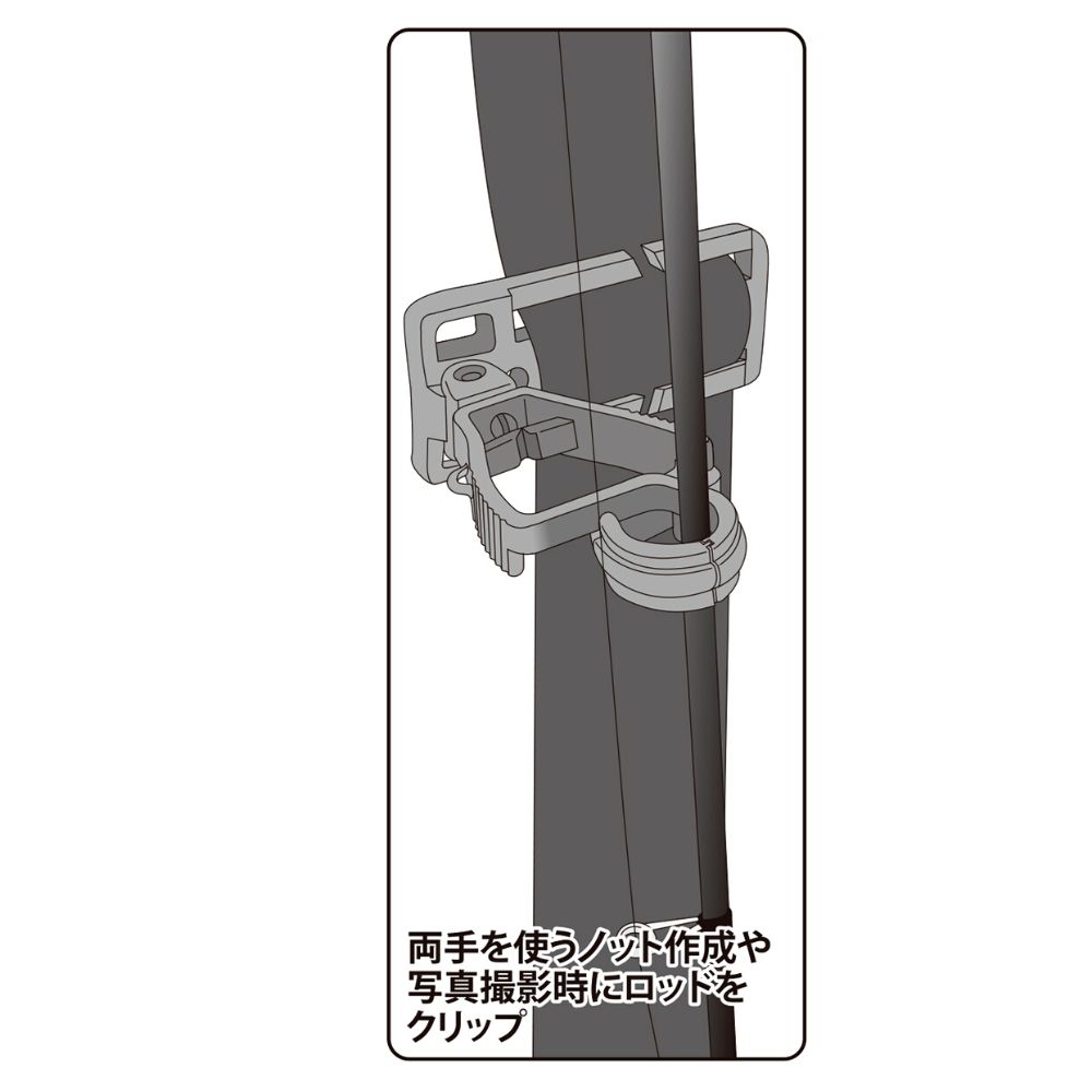 DAIICHISEIKO Fishing Carrying Accessorie MULTI CLIPPER Black - Image 7
