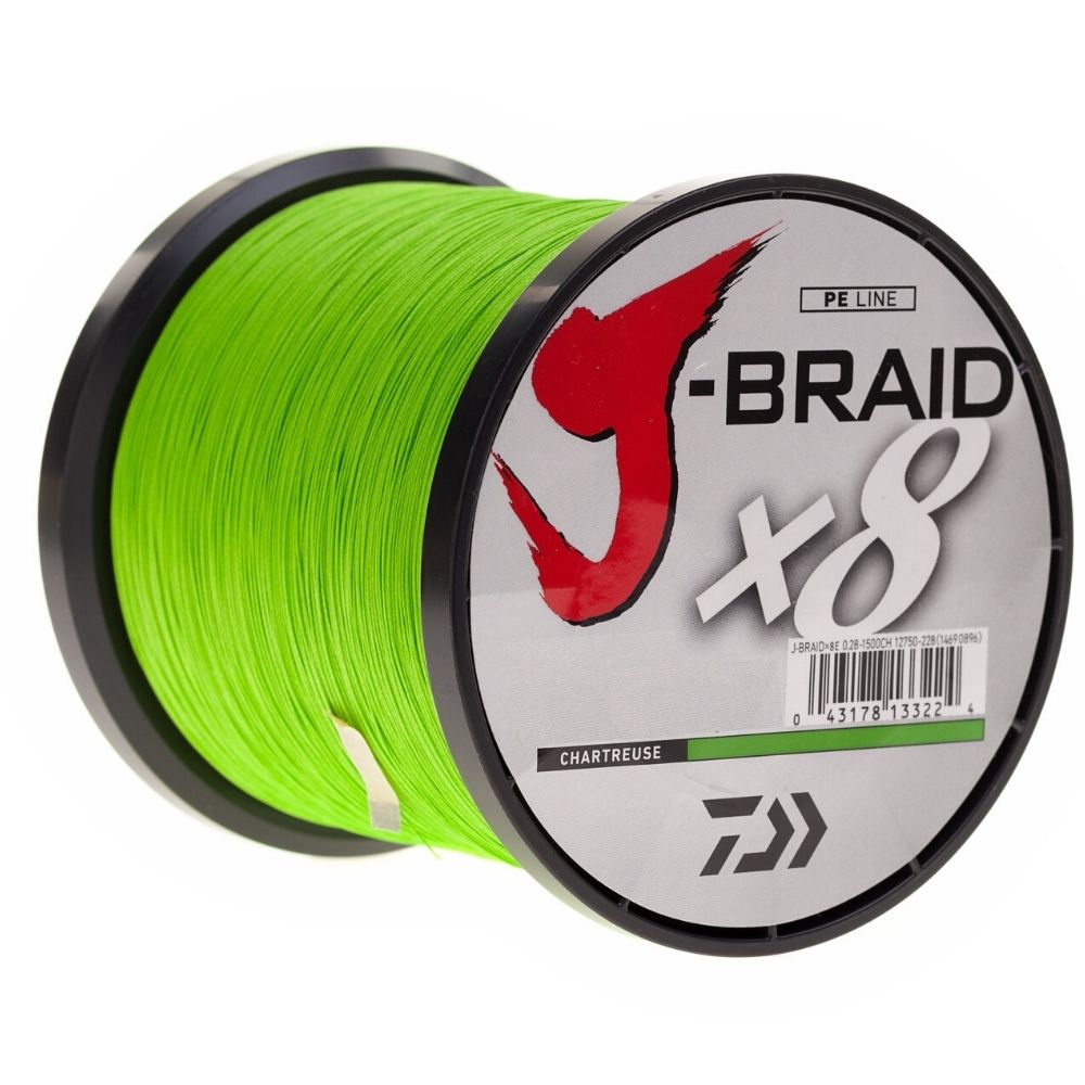 DAIWA 8-Strand Braid Line J-BRAID Chartreuse 1500m