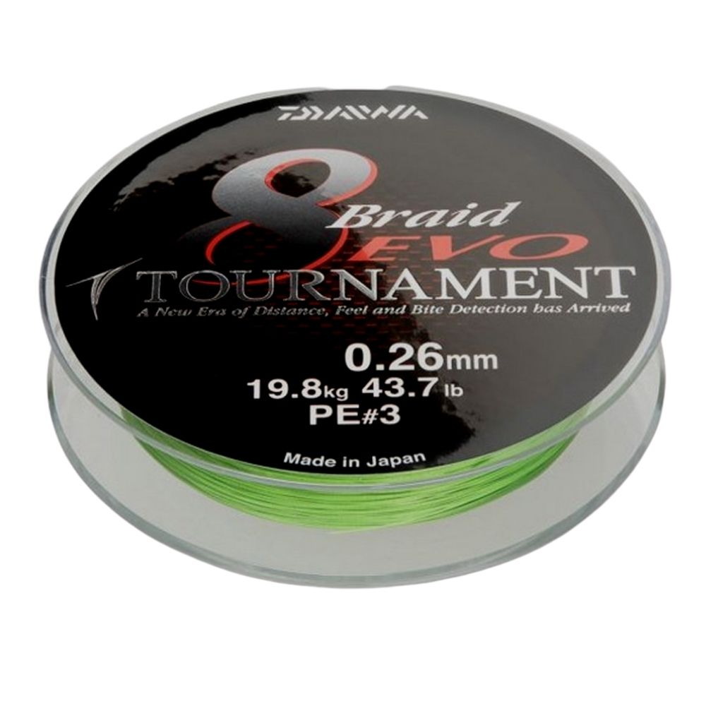 DAIWA 8 x Braid Line Tournament EVO 300m / Chartreuse