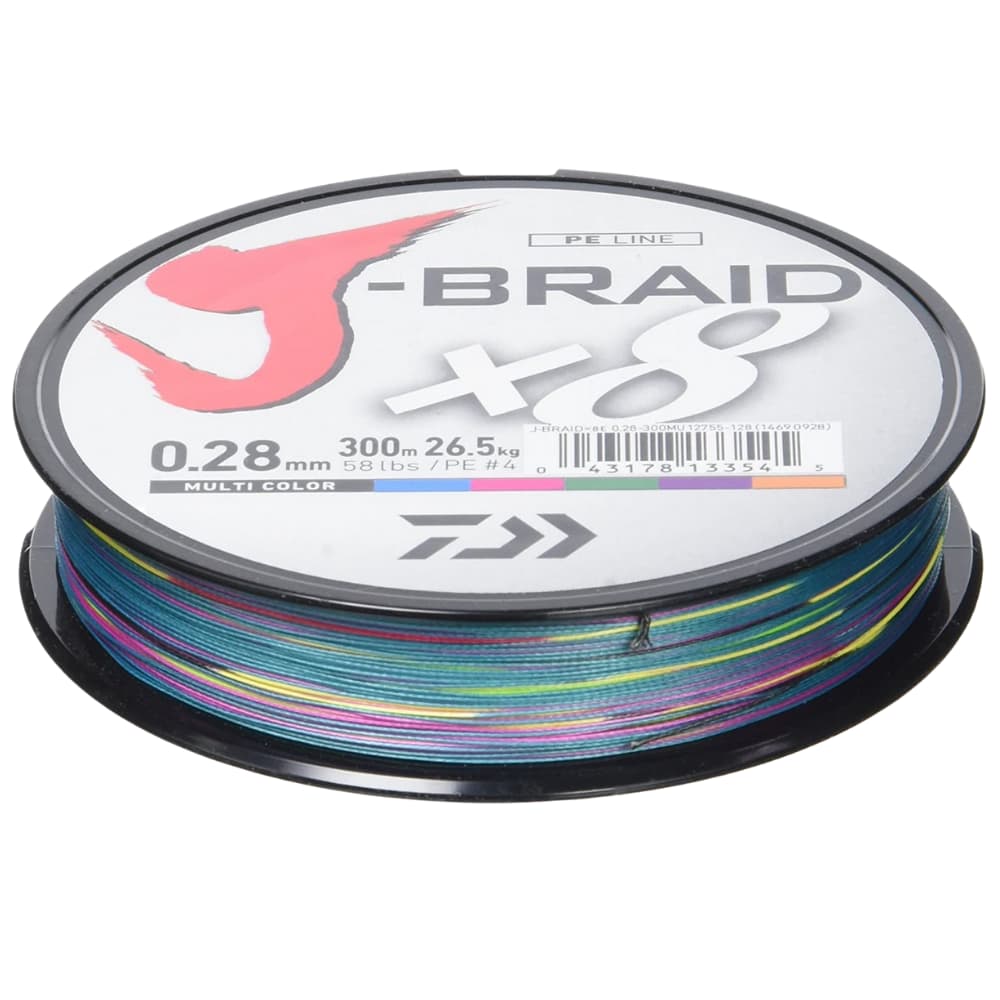 DAIWA 8 Strand Fishing Braid Line J-BRAID 300m/Multicolor - Image 2