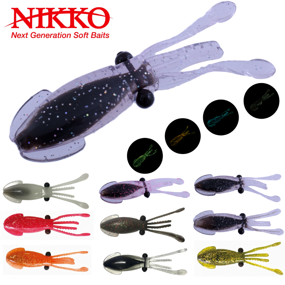 NIKKO KASEI Scented Soft Bait Lure Dappy Firefly SQUID 3”