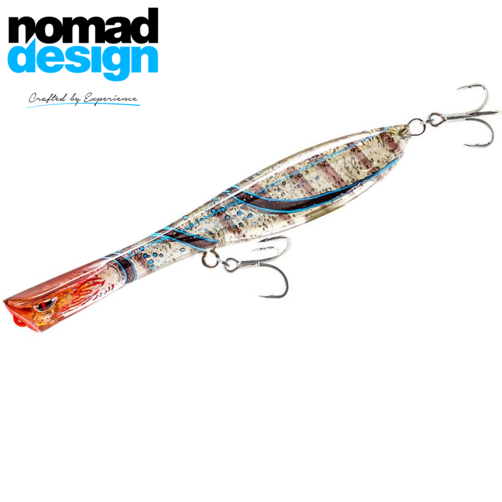 NOMAD DESIGN Topwater Pencil Popper Lure DARTWING 70 Saddleback Shrimp