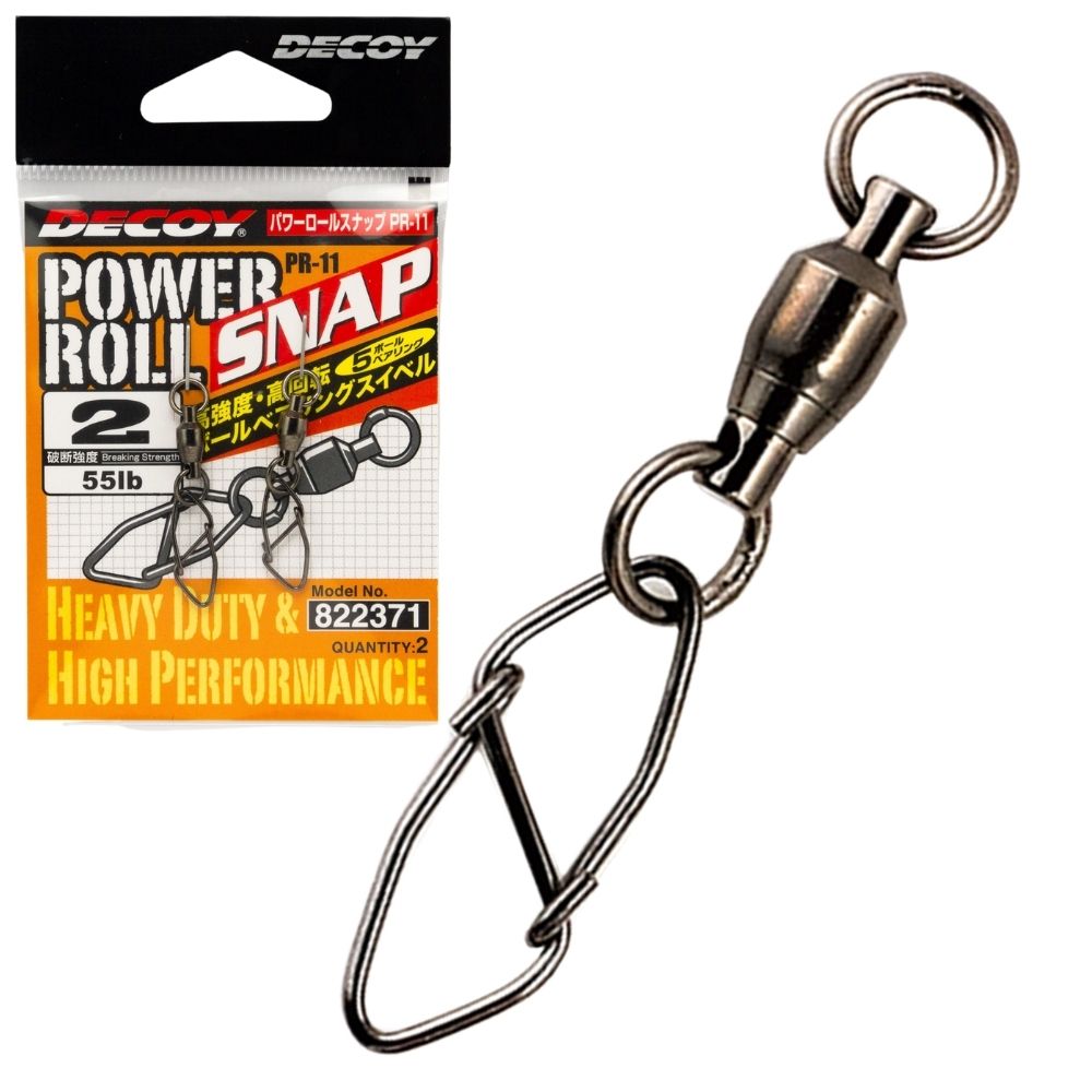 DECOY Hypower Stainless Steel Snap Swivel POWER ROLL PR-11