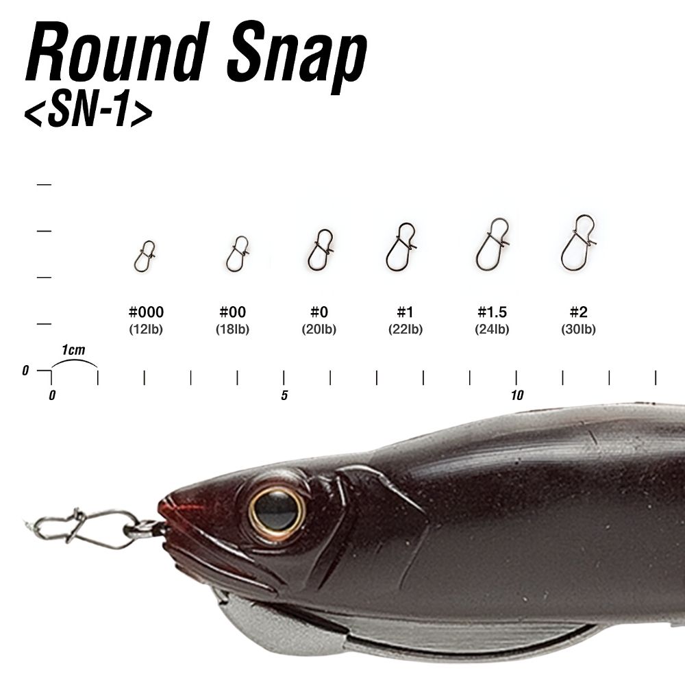 DECOY Lure Fishing Hypower Stainless Steel Round Snap SN-1 - Image 3