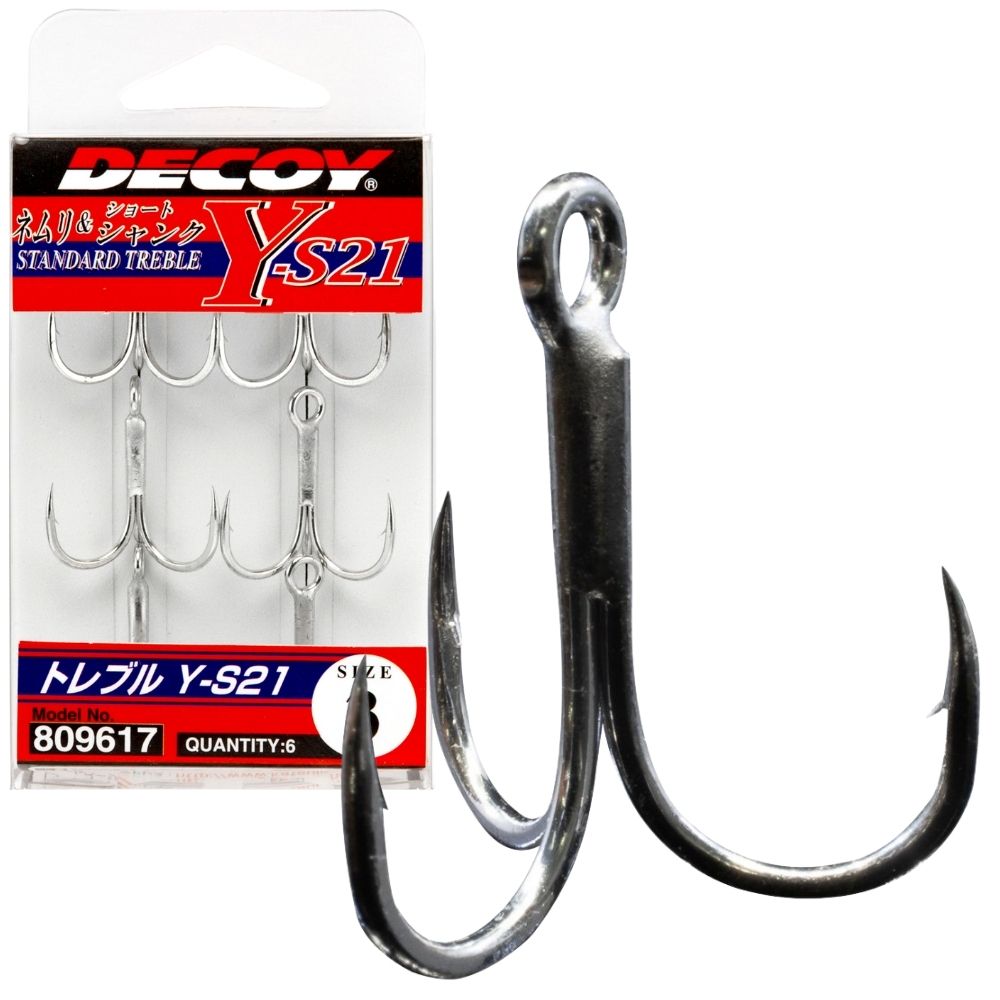 DECOY Saltwater Lure Fishing Extra Sharp Treble HOOK Y-S21