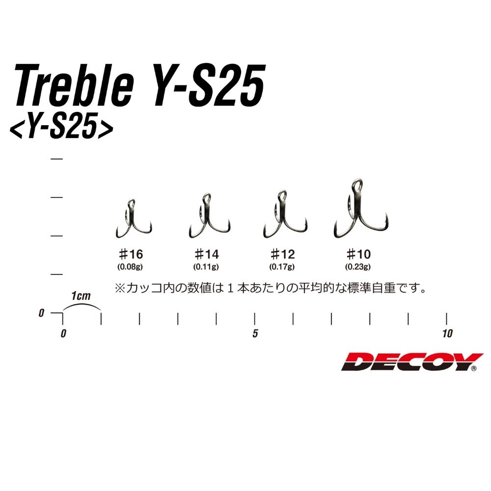 DECOY Light Game Lure Treble Hook Y-S25 - Image 3