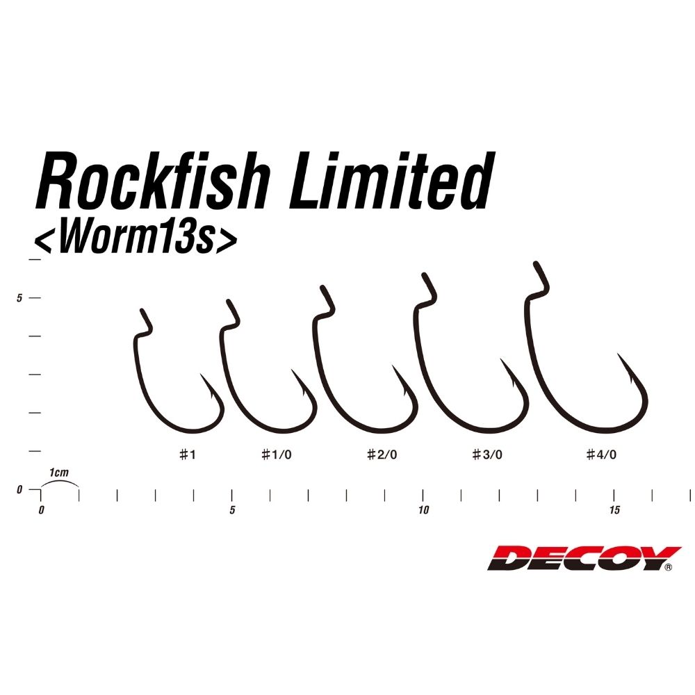 DECOY Heawy Offset Worm Hook Rock Fish Limited 13S - Image 3
