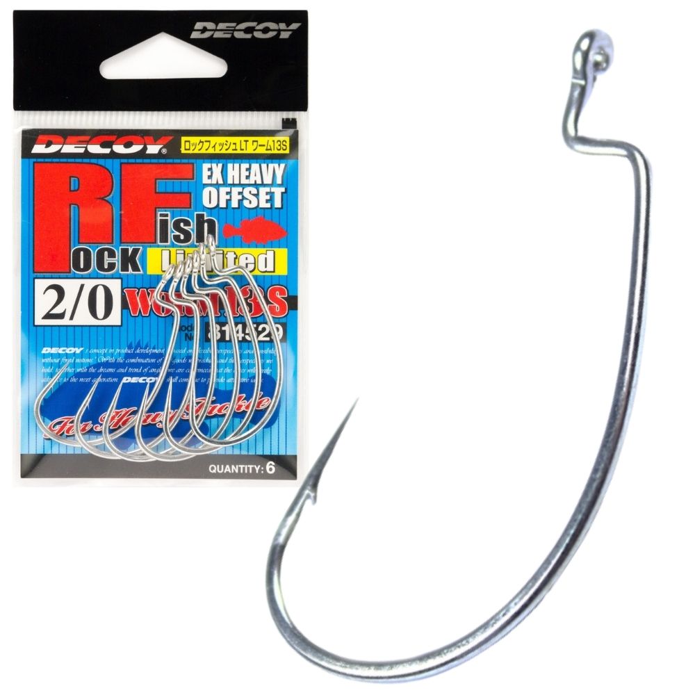 DECOY Heawy Offset Worm Hook Rock Fish Limited 13S