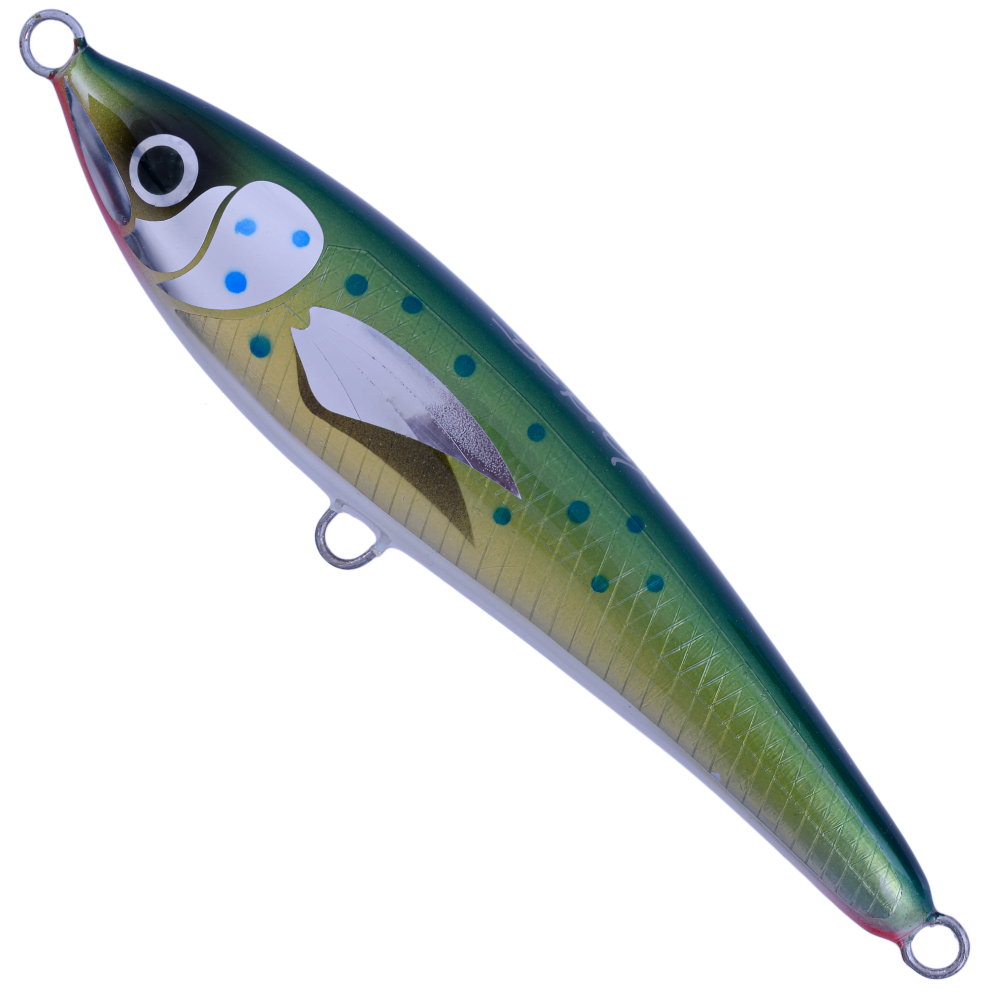BERTOX Saltwater Handmade Wooden Sinking STICK BAIT 18cm/100g Dorado - Image 2