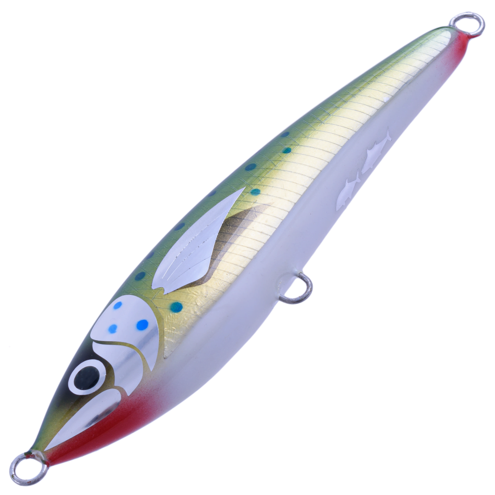BERTOX Saltwater Handmade Wooden Sinking STICK BAIT 18cm/100g Dorado - Image 3
