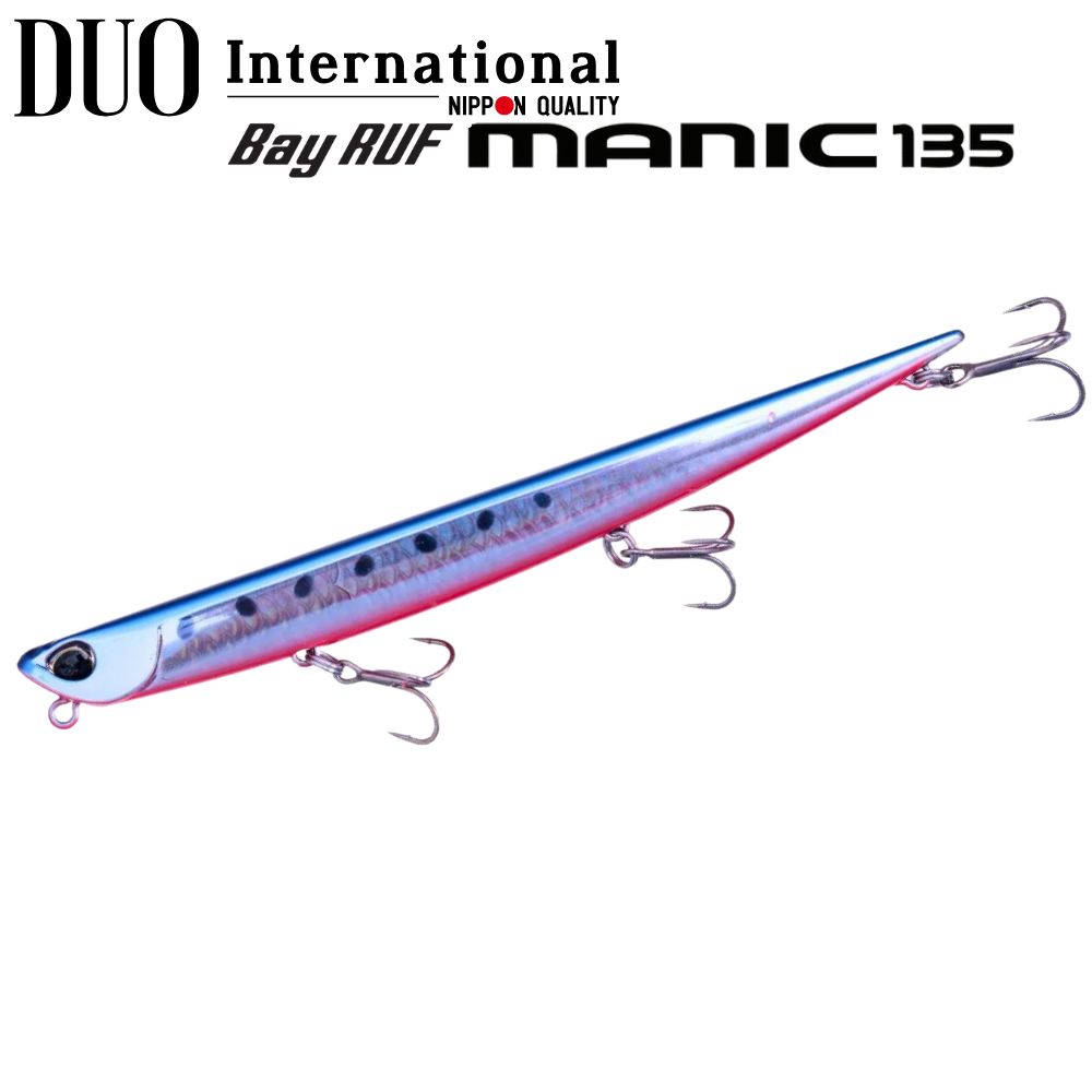 DUO Topwater Sinking Pencil Lure BAY RUF MANIC 135