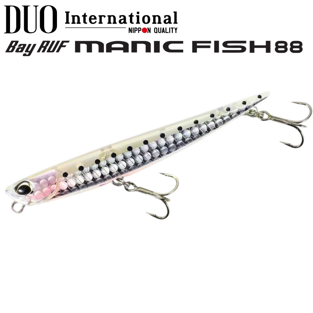 DUO Topwater Sinking Pencil Lure BAY RUF MANIC FISH 88