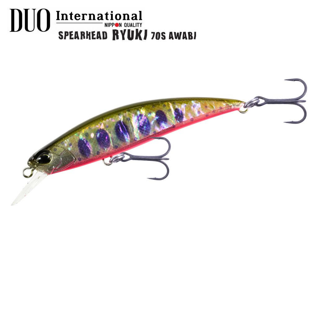 DUO Sinking Twitch Minnow Lure 24 Spearhead Ryuki AWABI 70S