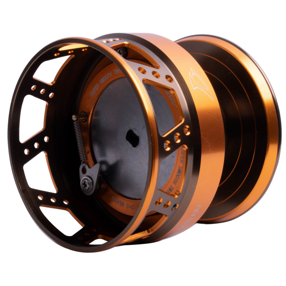 JIGGING MASTER Spare Spool For JM Spinning Reel 8000H/16000S Brown/Gold - Image 2