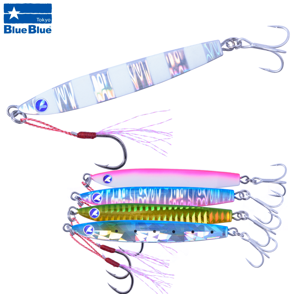 BLUE BLUE Saltwater Tail Weighted Metal Jig Lure FALLTEN 40g