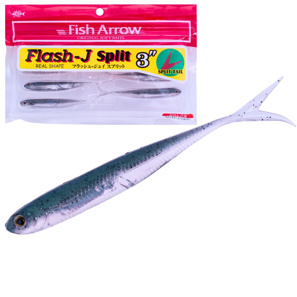 FISH ARROW Fishing Finesse Soft Bait Lure FLASH-J Split Tail 3” - Image 4
