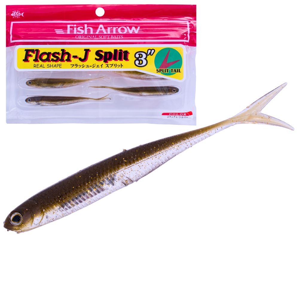 FISH ARROW Fishing Finesse Soft Bait Lure FLASH-J Split Tail 3” - Image 6