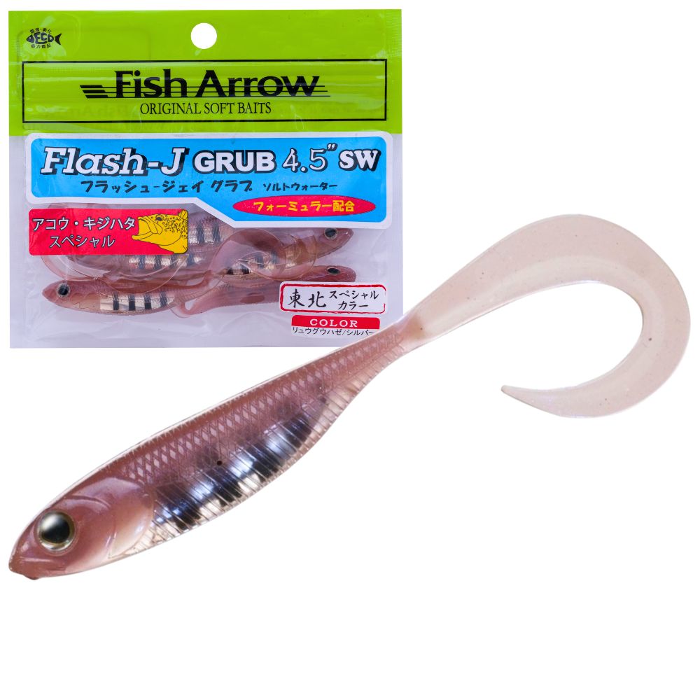 FISH ARROW Finesse Soft Bait Lure Flash-J GRUB 4.5" SW - Image 5