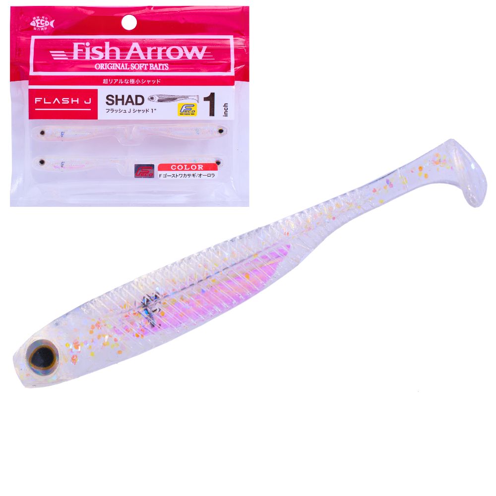 FISH ARROW Finesse Fishing Soft Bait Lure FLASH-J SHAD 1”
