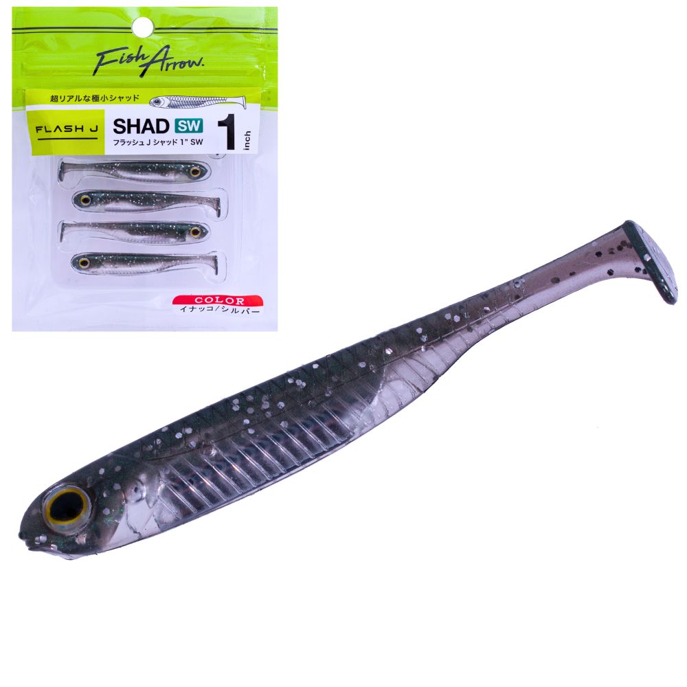FISH ARROW Finesse Fishing Soft Bait Lure FLASH-J SHAD 1” SW - Image 8
