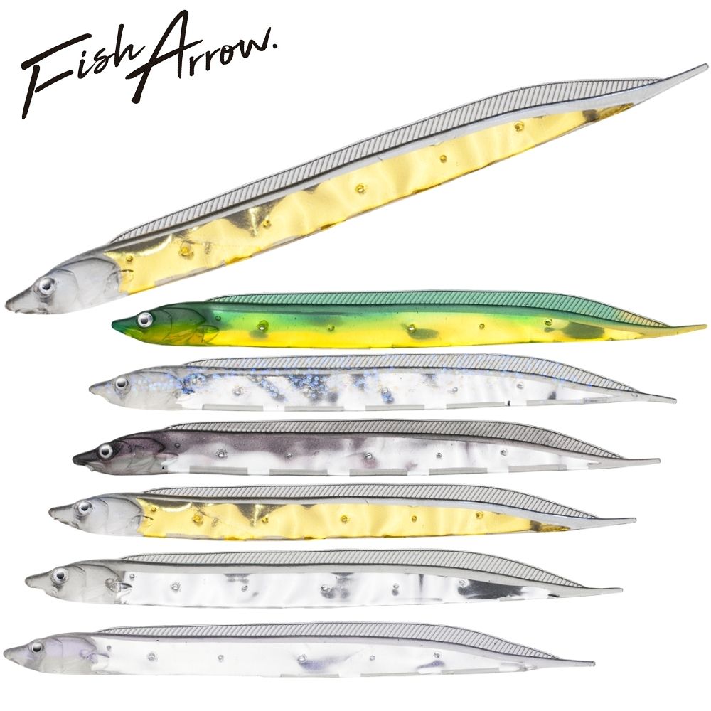 FISH ARROW Rubber Jigging Assist Soft Lure Flash-J SHIRASU 3’SW