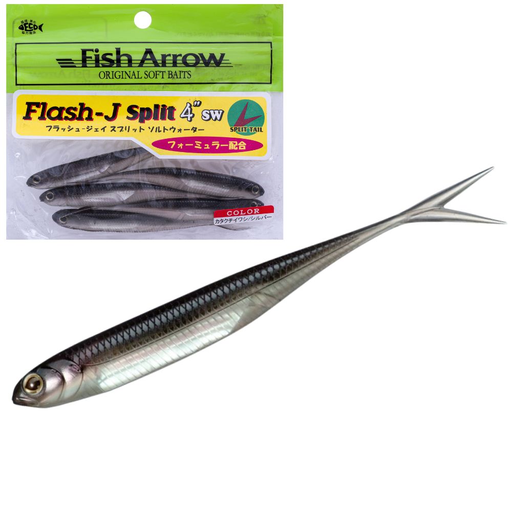 FISH ARROW Finesse Soft Bait Lure Flash-J Split Tail 4 SW