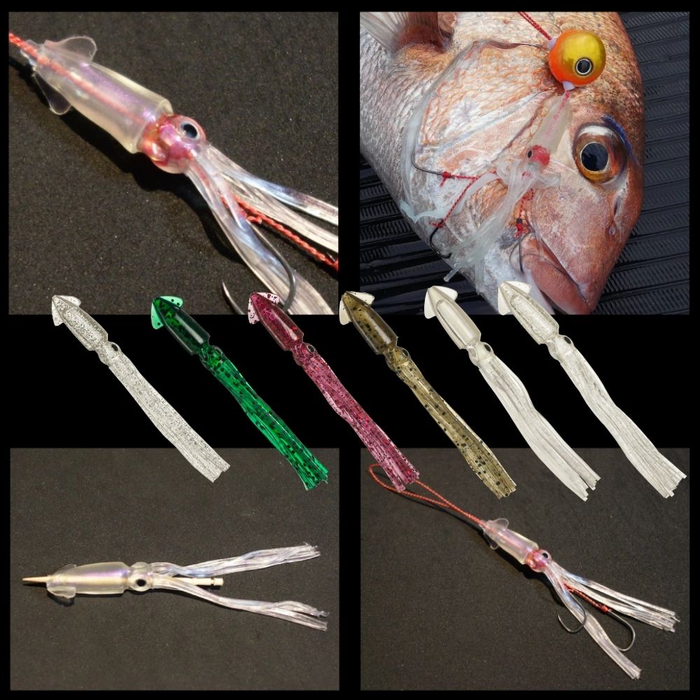 FISH ARROW Saltwater Rubber Jigging Assist Lure Flash-J SQUID 3.5 SW - Image 3