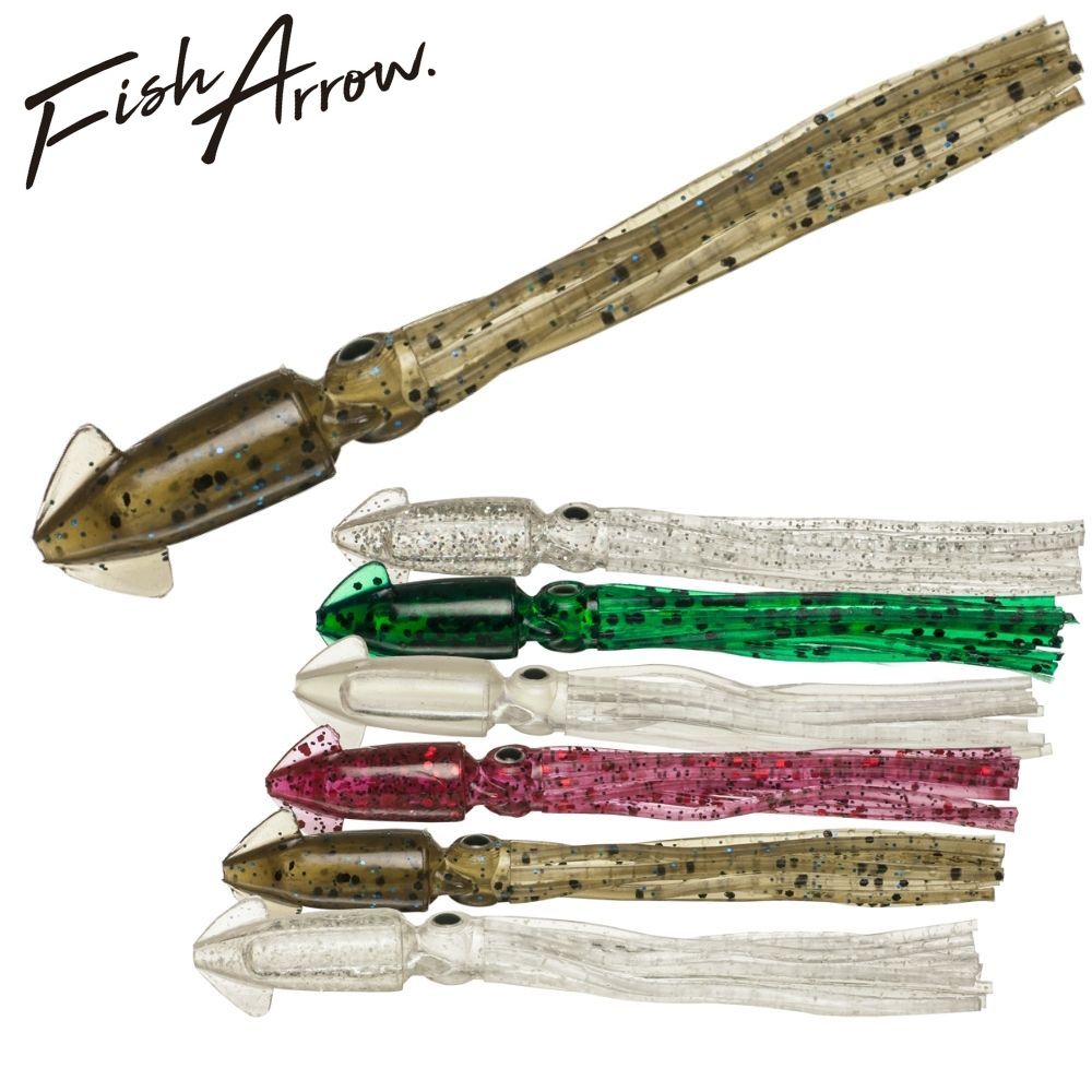 FISH ARROW Saltwater Rubber Jigging Assist Lure Flash-J SQUID 3.5 SW