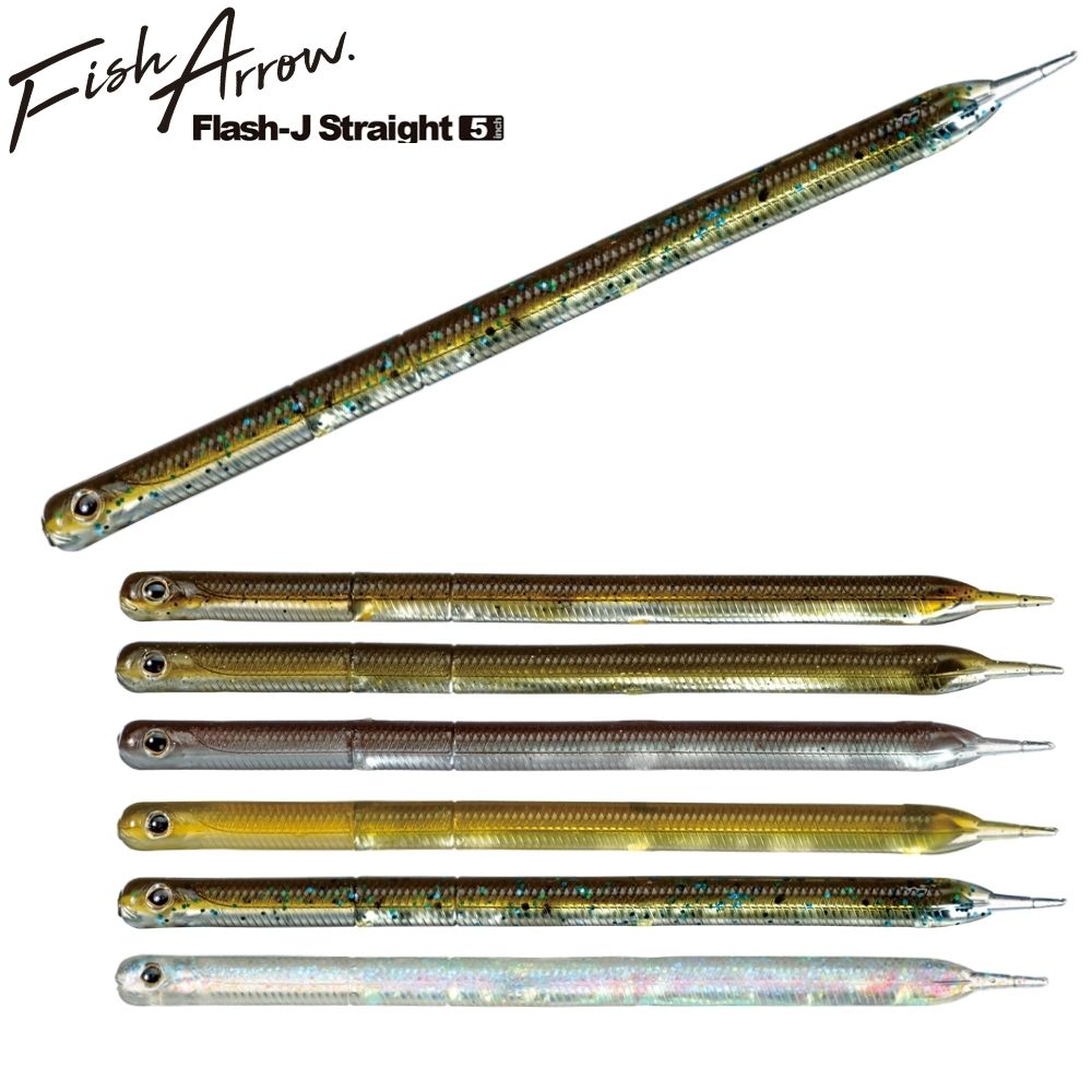 FISH ARROW Soft Bait Lure Flash-J STRAIGHT 5”