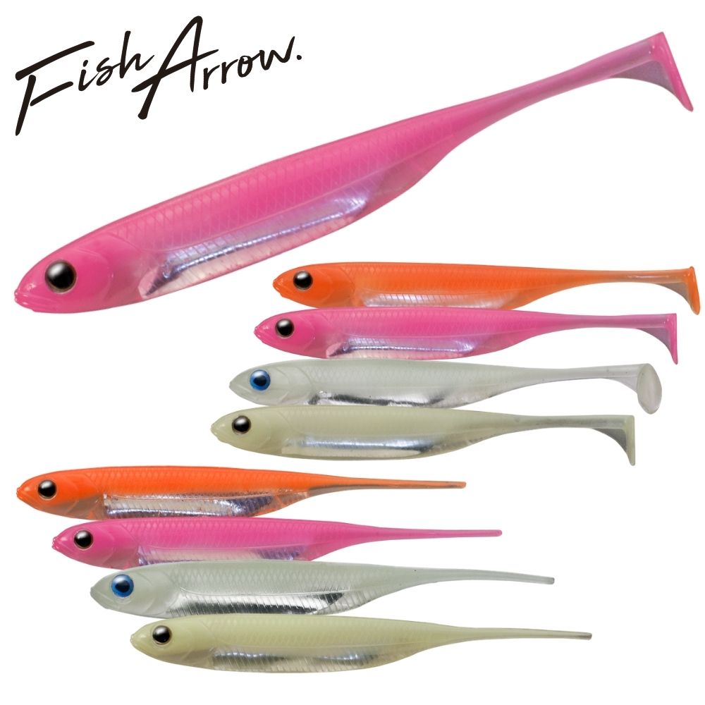 FISH ARROW Luminous Soft Bait Lure Flash-J 4”SW LUMINOVA