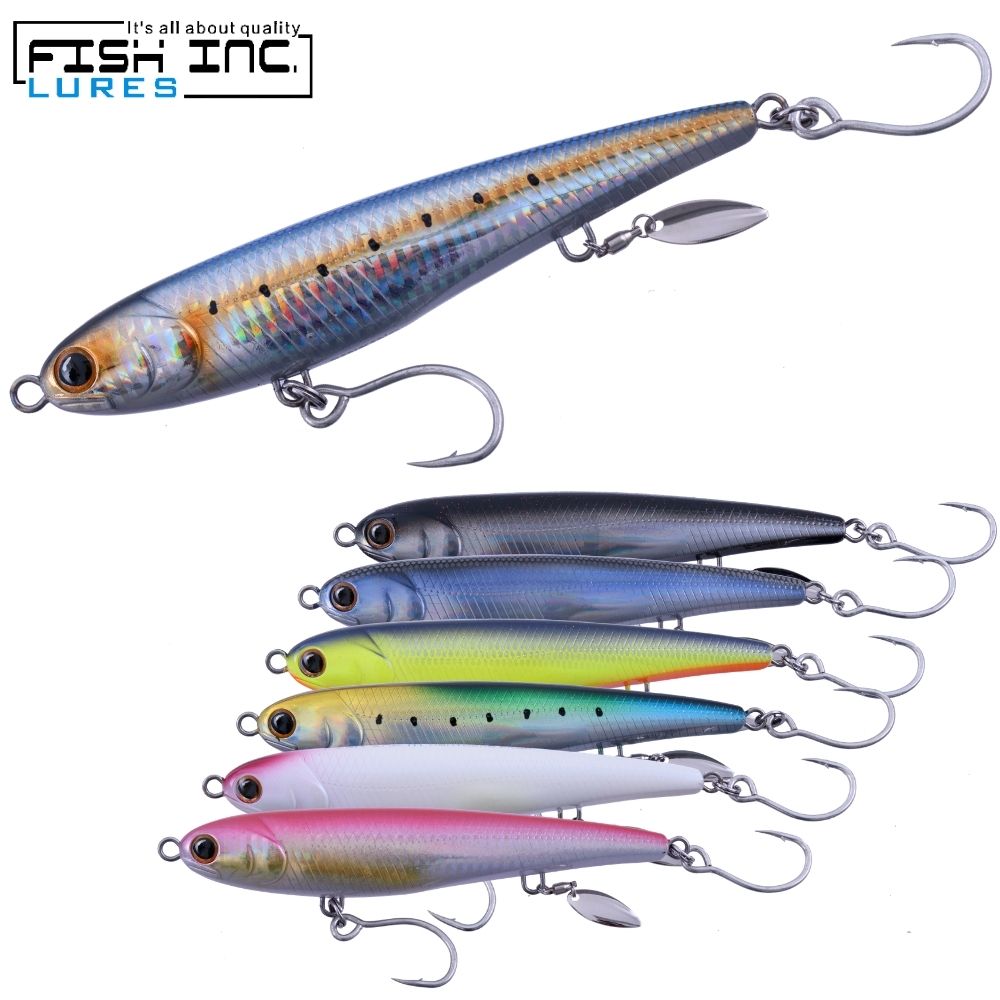 FISH INC. Saltwater Casting Sinking Stickbait Lure TIGHTHEAD PROP 140mm/62g