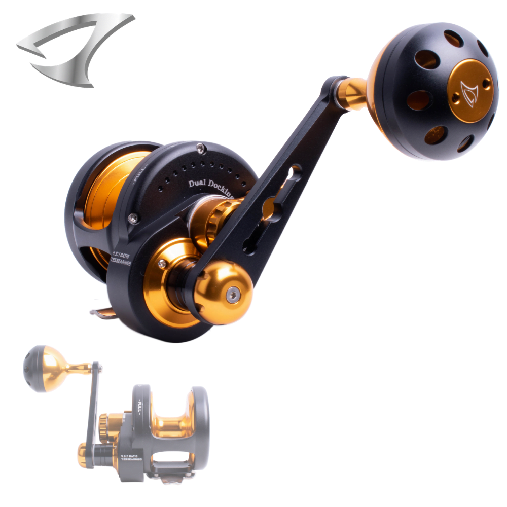JIGGING MASTER Conventional Righthanded Reel Ocean Devil Twin Drag Limited PE5