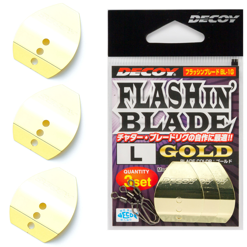 DECOY Lure Swimming Flashing Blade Gold BL-1G