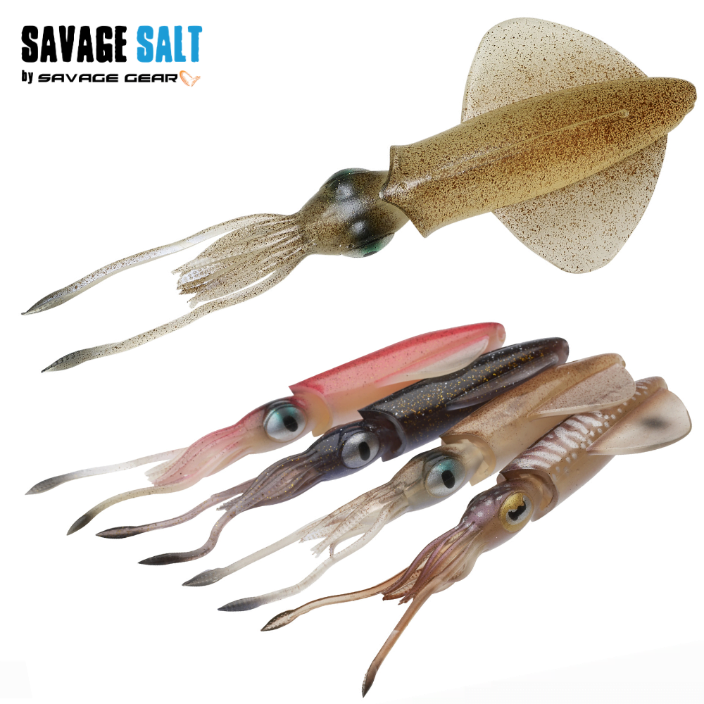 SAVAGE GEAR Scented Soft Bait Lure 3D Swim Squid 12.5cm/3pcs