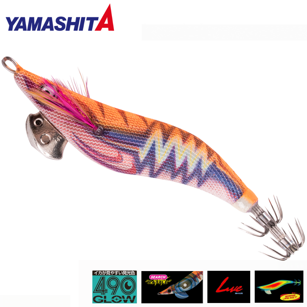 YAMASHITA Squid Fishing Jig Lure Egi Sutte 490 OH Q-Live Search 2.5 031
