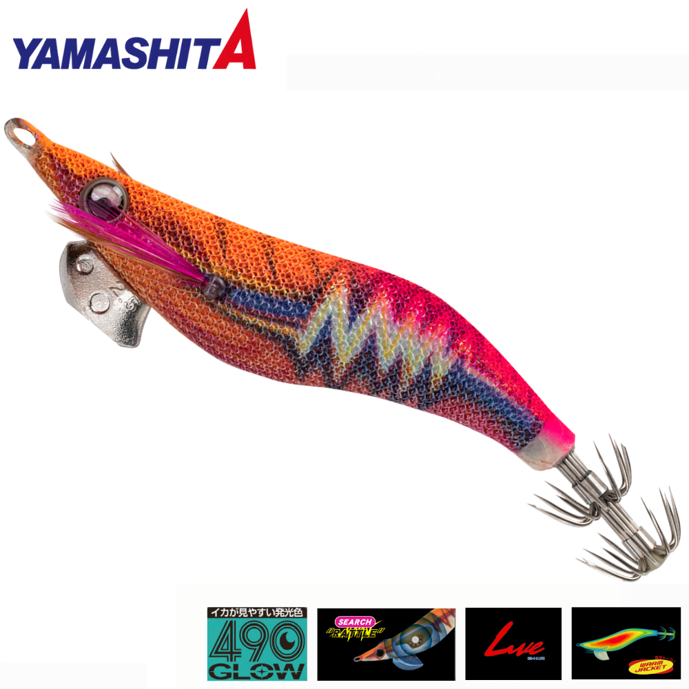 YAMASHITA Squid Fishing Jig Lure Egi Sutte 490 OH Q-Live Search 2.5 044