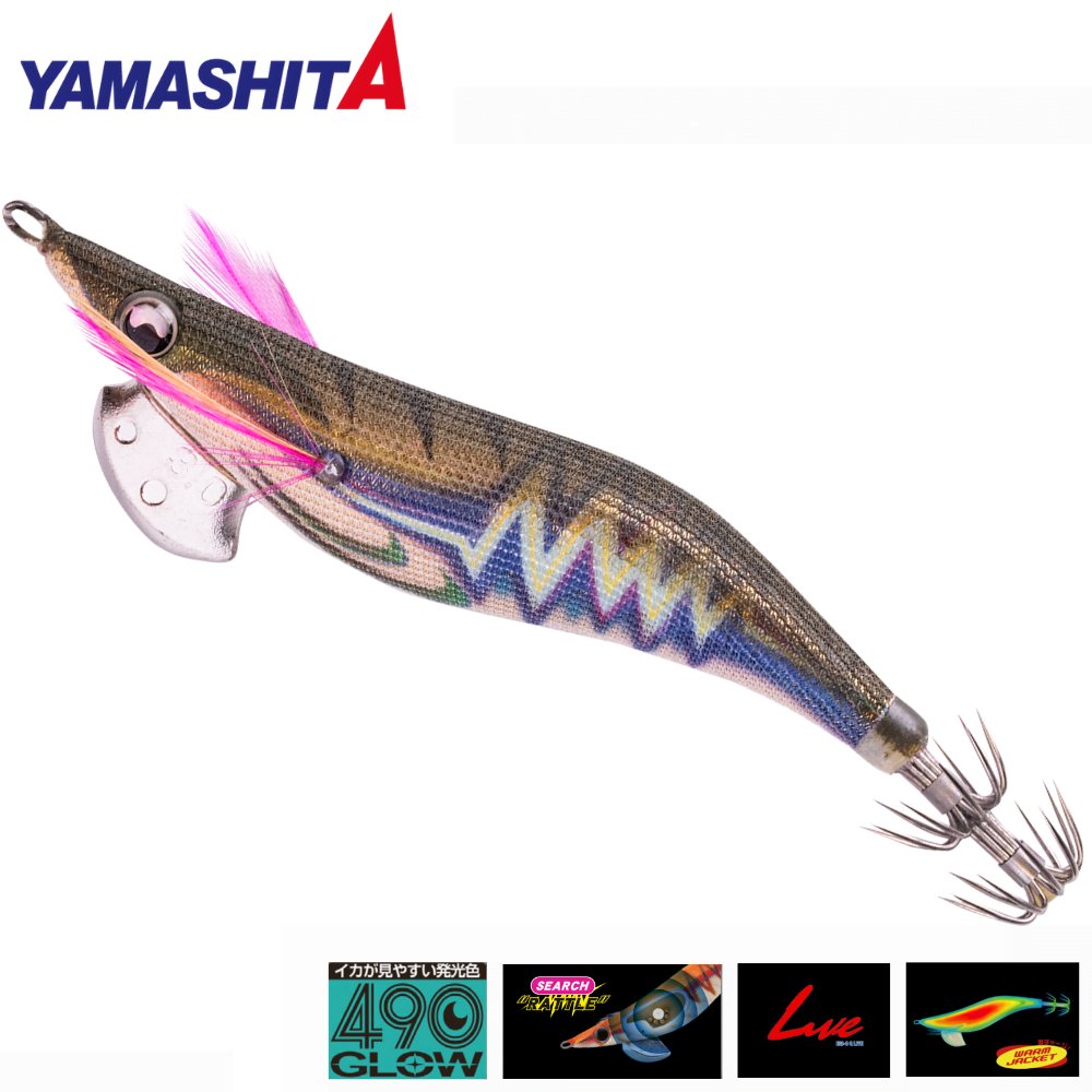 YAMASHITA Squid Fishing Jig Lure Egi Sutte 490 OH Q-Live Search 2.5 048