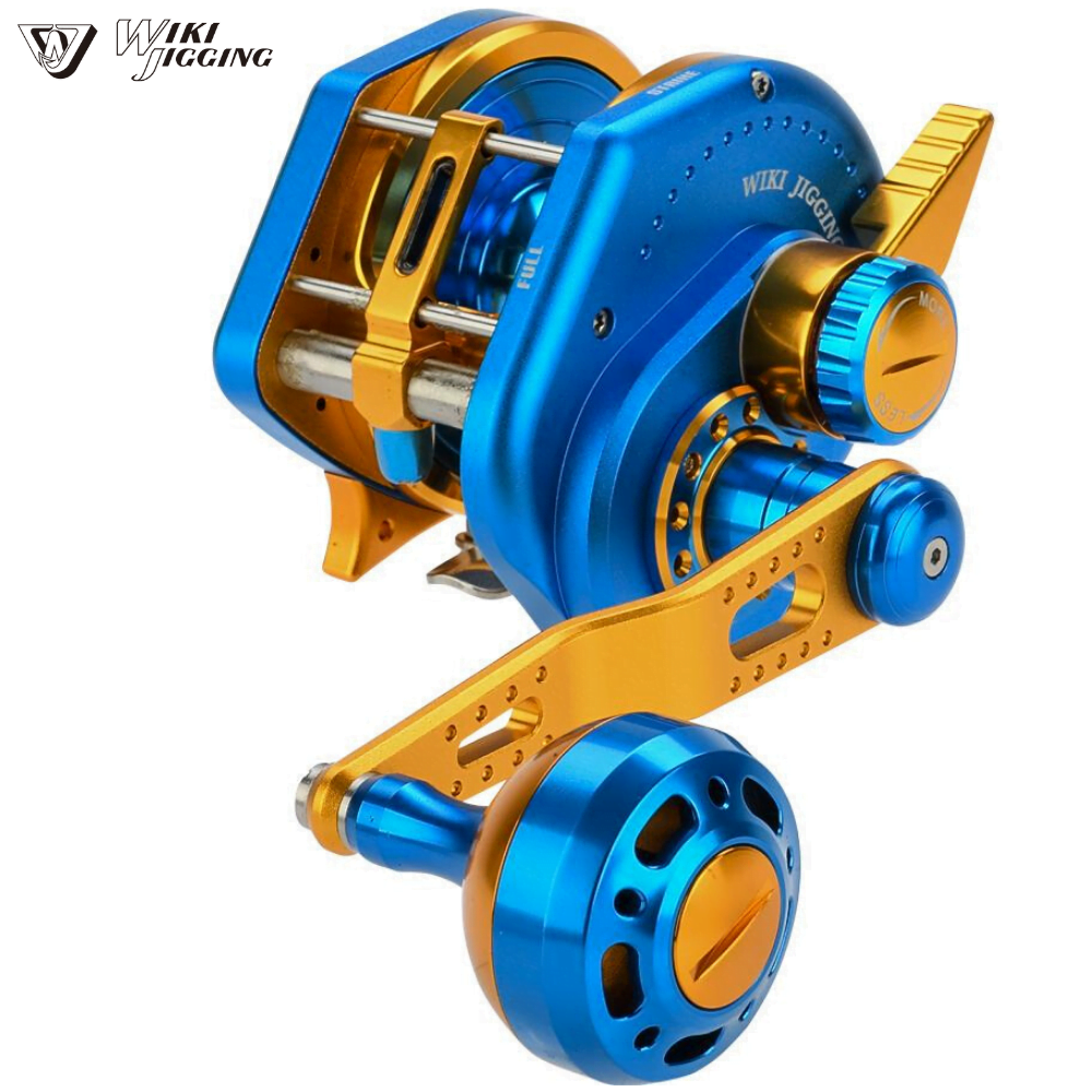 WIKI JIGGING Slow Jigging Left Handed Reel Violent Slow 2000XH Blue/Gold