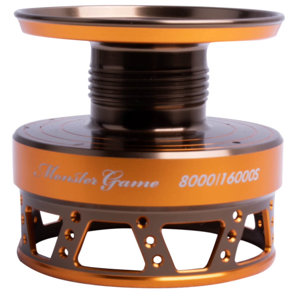 JIGGING MASTER Spare Spool For JM Spinning Reel 8000H/16000S Brown/Gold