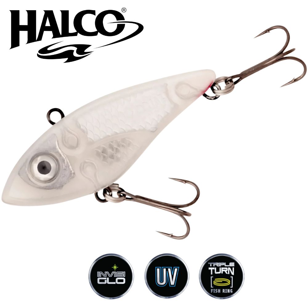 HALCO Allround Rattle’in Vibra Lure TREMBLER 70XS Gin Clear